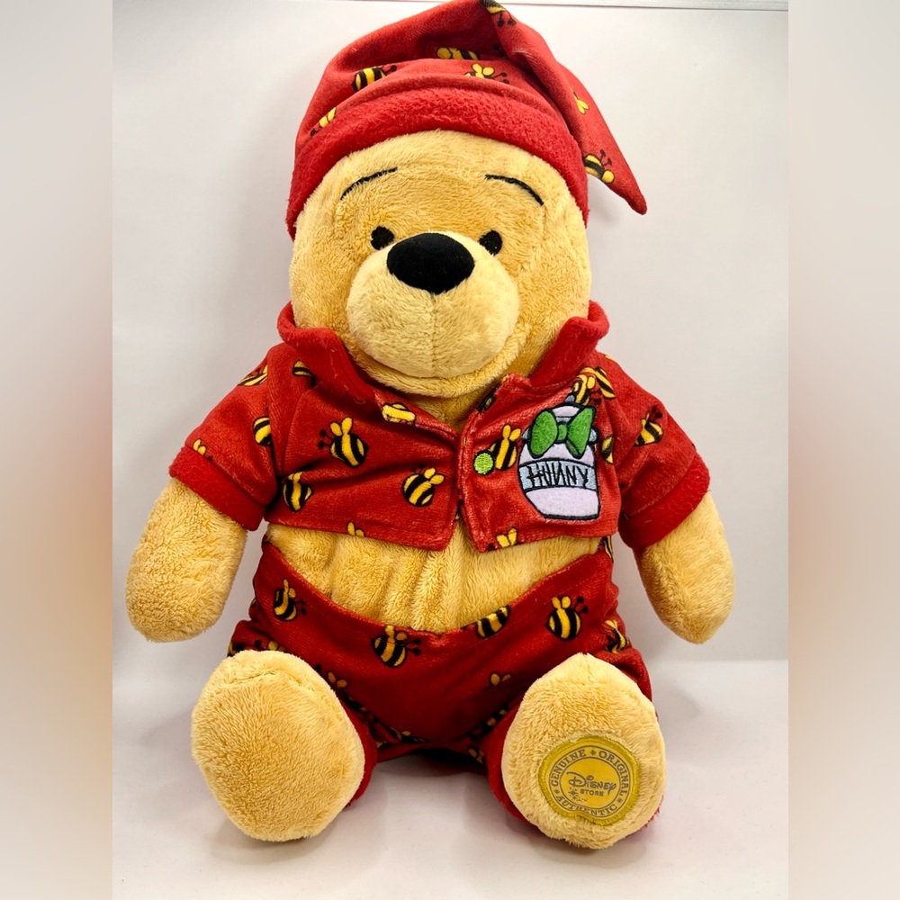 Disney Winnie the Pooh Plush in Red Bee Pajamas